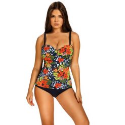 Strój kąpielowy damski jednoczęściowy plażowy Self Toscana. Czarne kostiumy jednoczęściowe damskie SELF HEAT, bez wzorów, sportowe. Za 219.00 zł.