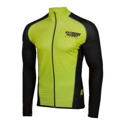 Bluza męska do biegania rozpinana EXTREME HOBBY CALEIDOSCOPE. Niebieskie bluzy męskie EXTREME HOBBY, l, bez wzorów, z materiału, bez kaptura, do biegania. Za 219.00 zł.