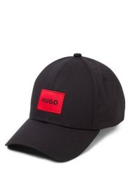 HUGO czapka z daszkiem - Men X Mężczyźni Bawełna czarny, ONE SIZE. Czarne czapki i kapelusze męskie Hugo, z aplikacjami, z bawełny, eleganckie. Za 199.95 zł.