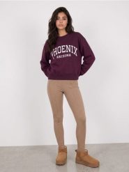 Legginsy z domieszką wiskozy - beżowy. Brązowe legginsy damskie Sinsay, l, bez wzorów, z wiskozy. Za 39.99 zł.