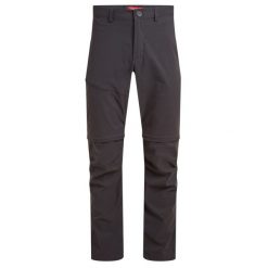 Spodnie turystyczne męskie Craghoppers NosiLife Pro Convertible Trouser III. Czarne spodnie sportowe męskie Craghoppers, m, bez wzorów, trekkingowe. Za 472.99 zł.