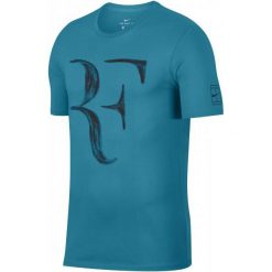 Nike Męski T-Shirt Rf M Nk Tee Neo Turq Black L. Czarne t-shirty męskie Nike. Za 155.00 zł.