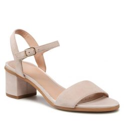 Sandały Geox. Czerwone klapki damskie Geox, bez wzorów, bez obcasa, na słupku, bez zapięcia. Za 339.99 zł.