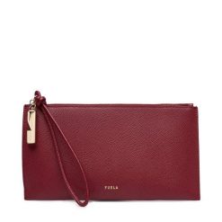 Torebka Furla. Czerwone kopertówki damskie Furla, bez wzorów, bez dodatków. Za 519.99 zł.