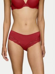 Triumph Bokserki Lovely Micro 10182555 Czerwony. Czerwone bokserki damskie Triumph, xl, bez wzorów, z syntetyku. Za 39.99 zł.
