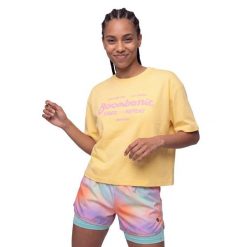 Damska koszulka crop top z krótkim rękawem Boombastic Siroko BBC Memories-W Ye. Żółte t-shirty damskie SIROKO, m, bez wzorów, z materiału, biznesowe, bez kołnierzyka. Za 129.00 zł.