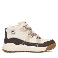 Trzewiki Skechers. Brązowe botki damskie Skechers, bez obcasa, na płaskiej podeszwie, bez zapięcia. Za 319.99 zł.