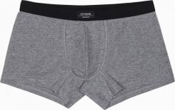 Ombre Bokserki męskie bawełniane - szary melanż U286 XXL. Szare bokserki męskie Ombre, m, bez wzorów, z bawełny. Za 29.99 zł.