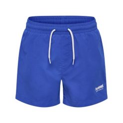 Spodenki kąpielowe dla dzieci Hummel Regular. Niebieskie kąpielówki dla chłopców Hummel, bez wzorów, z poliesteru. Za 154.00 zł.