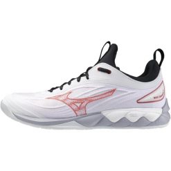 Buty halowe Mizuno Wave Luminous. Białe buty sportowe męskie Mizuno, z gumy, bez zapięcia, do biegania, mizuno wave. Za 680.50 zł.
