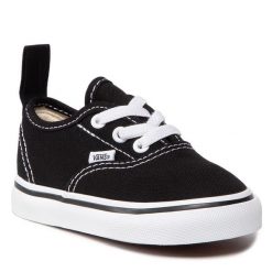 Tenisówki Vans. Czarne półbuty chłopięce Vans, bez wzorów, bez zapięcia. Za 159.99 zł.