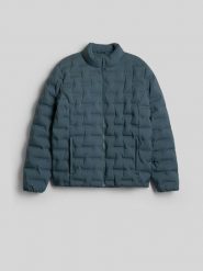 4F Kurtka z wypełnieniem syntetycznym męska - granatowa S. Niebieskie kurtki męskie 4f, m, bez wzorów, z materiału, klasyczne, bez kaptura. Za 349.99 zł.
