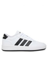 Adidas Sneakersy Breaknet 3.0 JR8448 Biały. Białe buty sportowe dziewczęce Adidas, bez wzorów, ze skóry, bez zapięcia. Za 199.99 zł.