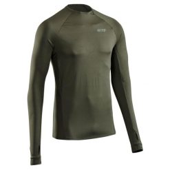 Koszulka sportowa z długim rękawem CEP Reflective męska. Zielone koszulki sportowe męskie CEP, m, bez wzorów, bez kołnierzyka, bez ramiączek, do biegania. Za 299.00 zł.
