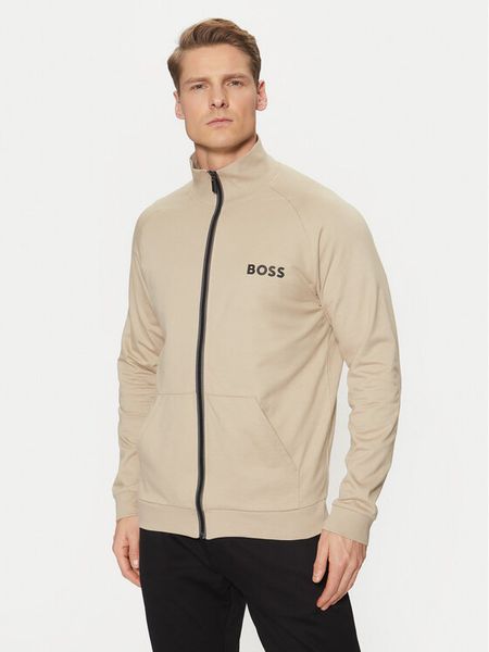 BOSS Bluza Authentic 50535823 Beżowy Regular Fit. Brązowe bluzy męskie Boss, l, bez wzorów, z bawełny, bez kaptura. Za 269.99 zł.