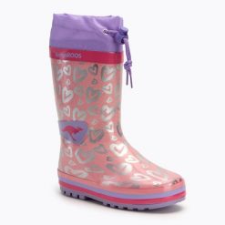 Kalosze dziecięce KangaROOS K-Rain. Czerwone kalosze dziewczęce KangaRoos, bez wzorów. Za 149.99 zł.