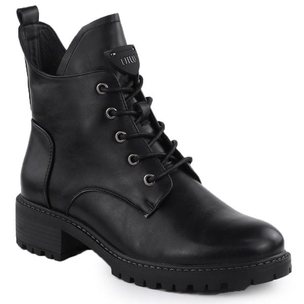 Botki damskie workery ocieplane czarne Vinceza 58609. Czarne botki damskie VINCEZA, ze skóry ekologicznej, eleganckie, bez obcasa, bez zapięcia. Za 199.99 zł.