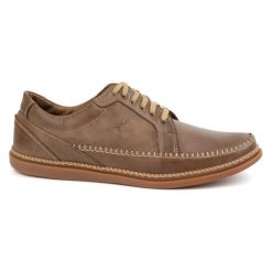 Olivier Buty Męskie Skórzane Casual Model 313GT jasno brązowe. Brązowe botki męskie bez wzorów, ze skóry, casualowe, bez zapięcia. Za 351.82 zł.