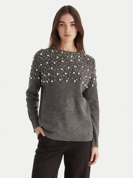 Artigli Sweter ACMA002813 Szary Regular Fit. Szare swetry damskie Artigli, m, bez wzorów, z wiskozy, bez kołnierzyka, bez ramiączek, bez kaptura. Za 289.99 zł.