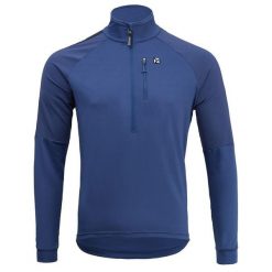 Bluza do narciarstwa biegowego z półgolfem męska Silvini Marone MJ1900. Niebieskie bluzy męskie Silvini, m, bez wzorów, bez kaptura. Za 259.99 zł.