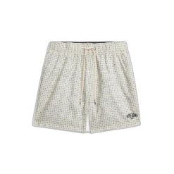 Kąpielówki z nadrukiem 15" Superdry. Białe kąpielówki męskie Superdry., s, bez wzorów, z materiału, do pływania. Za 233.10 zł.