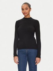 Morgan Sweter 251-MLACY Czarny Slim Fit. Czarne swetry damskie Morgan, xs, bez wzorów, z syntetyku, bez kołnierzyka, bez ramiączek, bez kaptura. Za 129.99 zł.