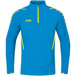 Bluza dresowa zapinana na zamek błyskawiczny Jako Challenge. Niebieskie bluzy damskie Jako, na zimę, bez wzorów, z dresówki, sportowe, bez kołnierzyka, bez ramiączek, bez kaptura. Za 212.75 zł.