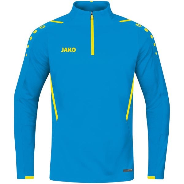 Bluza dresowa zapinana na zamek błyskawiczny Jako Challenge. Niebieskie bluzy damskie Jako, bez wzorów, z dresówki, bez kaptura. Za 212.75 zł.