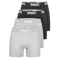 Bokserki Lonsdale East Challow (x4). Czarne bokserki męskie Lonsdale, m, bez wzorów. Za 188.50 zł.