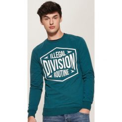 Bluza z napisem - Turkusowy. Bluzy damskie marki House. Za 69.99 zł.