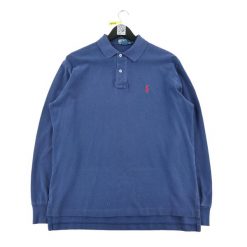 Second life - Polo Ralph Lauren męska koszulka z długim rękawem - Stan dobry. Niebieskie koszulki sportowe męskie Ralph Lauren, l, bez wzorów, z materiału, bez kołnierzyka, bez ramiączek, na golfa. Za 106.46 zł.