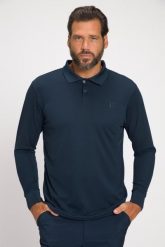 Męska Koszulka polo golf długi rękaw QuickDry. Niebieskie bluzki z długim rękawem męskie JAY-PI, m, bez wzorów, z dżerseju, bez kołnierzyka. Za 239.99 zł.