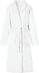 VidaXL Szlafrok bez kaptura Biały m Flanela. Białe szlafroki męskie vidaXL, m, bez wzorów, bez ramiączek, bez kaptura. Za 210.28 zł.