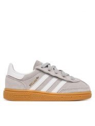 Adidas Sneakersy Handball Spezial Cf El I JQ1993 Szary. Szare buty sportowe dziewczęce Adidas, bez wzorów, ze skóry, bez zapięcia, do piłki ręcznej. Za 259.99 zł.