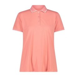 Damska koszulka polo CMP. Niebieskie koszulki sportowe damskie CMP, xs, bez wzorów, z materiału, bez kołnierzyka, bez ramiączek. Za 217.50 zł.