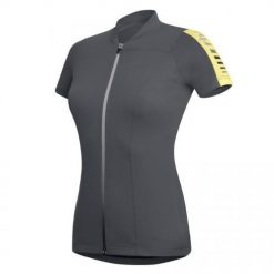 RH+ Koszulka damska Spirit Jerse szara żółta r. L (ECD0256. Szare t-shirty damskie l, bez wzorów, bez kołnierzyka. Za 207.30 zł.