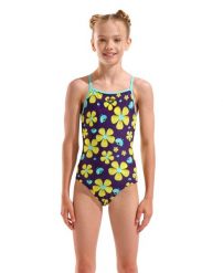 Strój kąpielowy dziewczęcy Arena Spring Swimsuit Lightdrop Back. Fioletowe stroje kąpielowe dla dziewczynek Arena, bez wzorów. Za 159.99 zł.