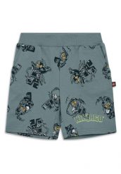 Szorty Bawełanine Dziecięce LEGO Ninjago Pasi 302. Niebieskie szorty dla chłopców LEGO, na lato, z aplikacjami. Za 99.99 zł.