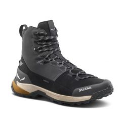 Buty trekkingowe Salewa Puez Winter Mid Ptx. Brązowe trekkingi męskie Salewa, na zimę, trekkingowe, primaloft. Za 912.50 zł.