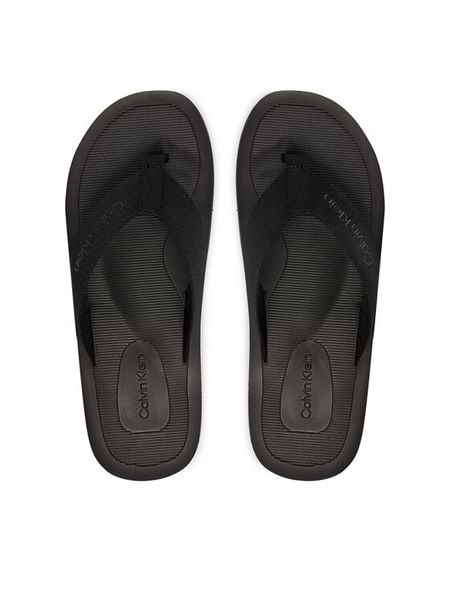 Calvin Klein Japonki Logo Webbing Strap HM0HM02106 Czarny. Czarne klapki męskie Calvin Klein, z materiału. Za 170.99 zł.