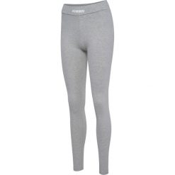 Damskie legginsy Hummel Elemental. Szare legginsy damskie Hummel, bez wzorów, z dzianiny, na fitness i siłownię. Za 189.00 zł.
