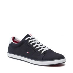 Tenisówki Tommy Hilfiger. Niebieskie półbuty na co dzień męskie Tommy Hilfiger, bez wzorów, bez zapięcia. Za 189.99 zł.