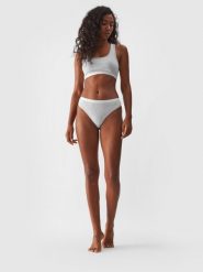 4F Bielizna stringi (2-pack) damskie - szare S. Szara stringi damskie 4f, s, bez wzorów, z bawełny. W wyprzedaży za 39.99 zł.