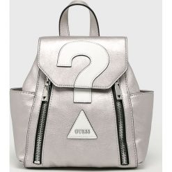 Guess Jeans - Plecak. Szare plecaki damskie Guess Jeans, z bawełny. Za 559.90 zł.