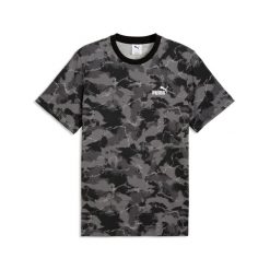 Męska koszulka Camo z nadrukiem PUMA. Czarne koszulki sportowe męskie Puma, m, bez wzorów, bez kołnierzyka, bez ramiączek. Za 129.00 zł.