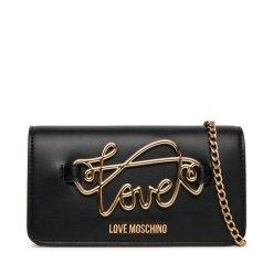 Torebka LOVE MOSCHINO. Czarne torebki do ręki damskie Love Moschino, bez wzorów, wizytowe, bez dodatków. Za 399.99 zł.