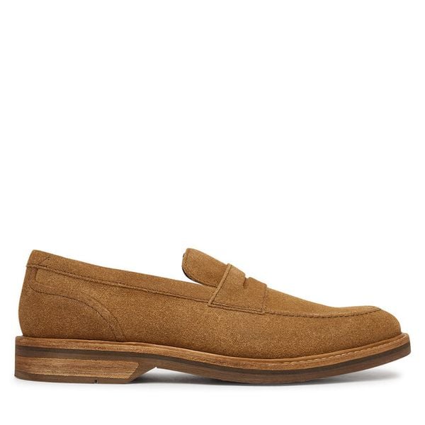 Półbuty Clarks. Brązowe półbuty na co dzień męskie Clarks, bez zapięcia. Za 331.99 zł.