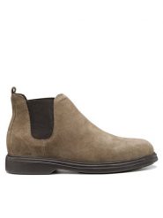 Geox Sztyblety U Ottavio U16DCC 00022 C6029 Beżowy ciemny. Brązowe botki męskie Geox, bez wzorów, ze skóry, bez zapięcia. Za 569.99 zł.