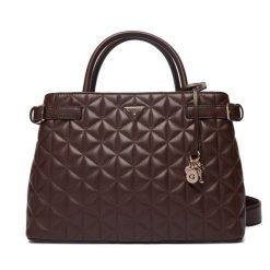 Torebka Guess. Brązowe torebki do ręki damskie Guess, z aplikacjami, bez dodatków. Za 679.99 zł.