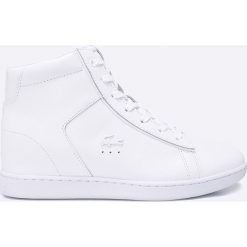 Lacoste - Buty. Szare obuwie sportowe damskie Lacoste, z materiału. W wyprzedaży za 379.90 zł.